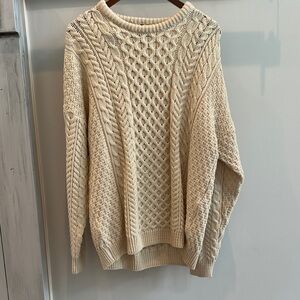 Cream Cable Knit Sweater